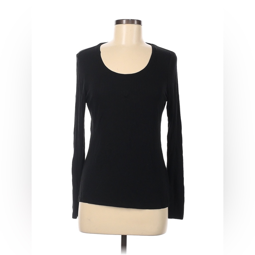 Rachel Zoe black ribbed long sleeve